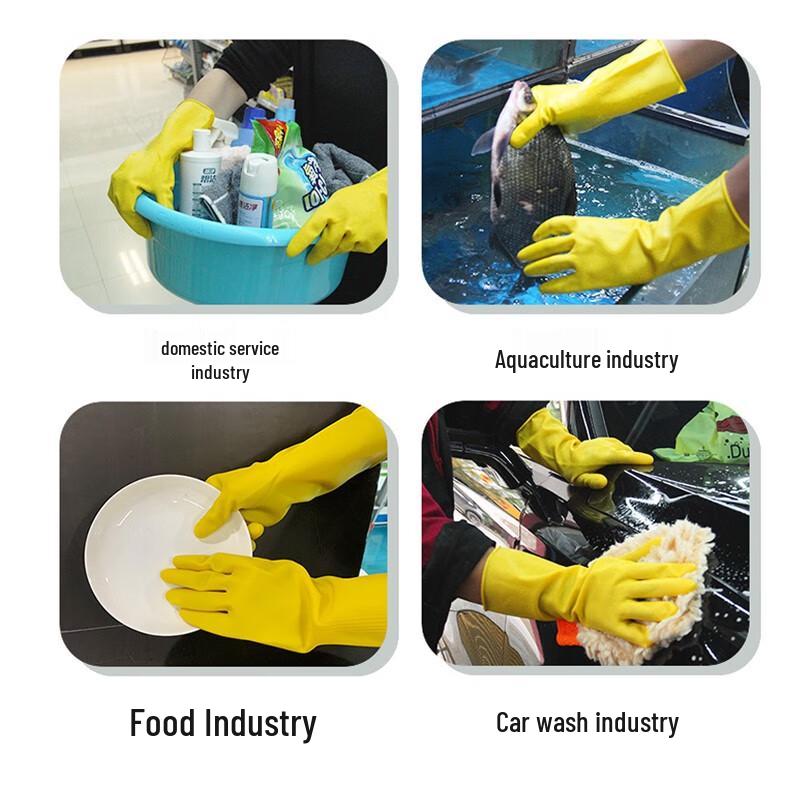 NHZHIW Durable Rubber Household Gloves