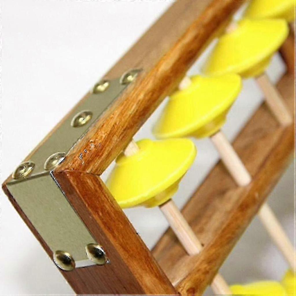 Chinese Abacus 13 Column - Wooden Soroban Tool for Mathematics Kids