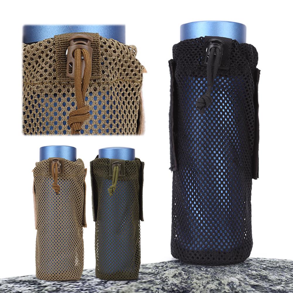 Cycling Water Bottle Pouch Oxford Cloth Mesh Water Bottle Sleeve Bag Multifunctional Portable Water Cup Container for Backpack