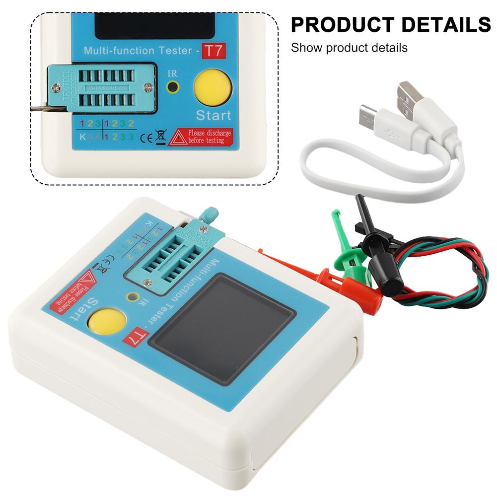 LCRT7 Multimeter with 35 inch TFT Display for Testing Transistors NPN PNP MOSFET LCR ESR and Circuit Components