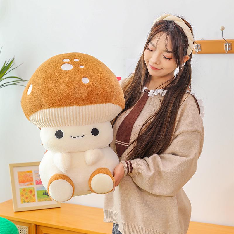 Adorable Mushroom Plush Toy - Cute Doll Pillow for Kids
