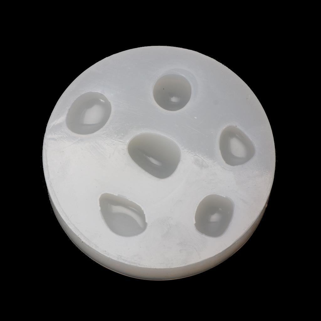 DIY Pebbles Shape Resin Molds Silicone Molds for Children Epoxy Resin Casting 1 белый