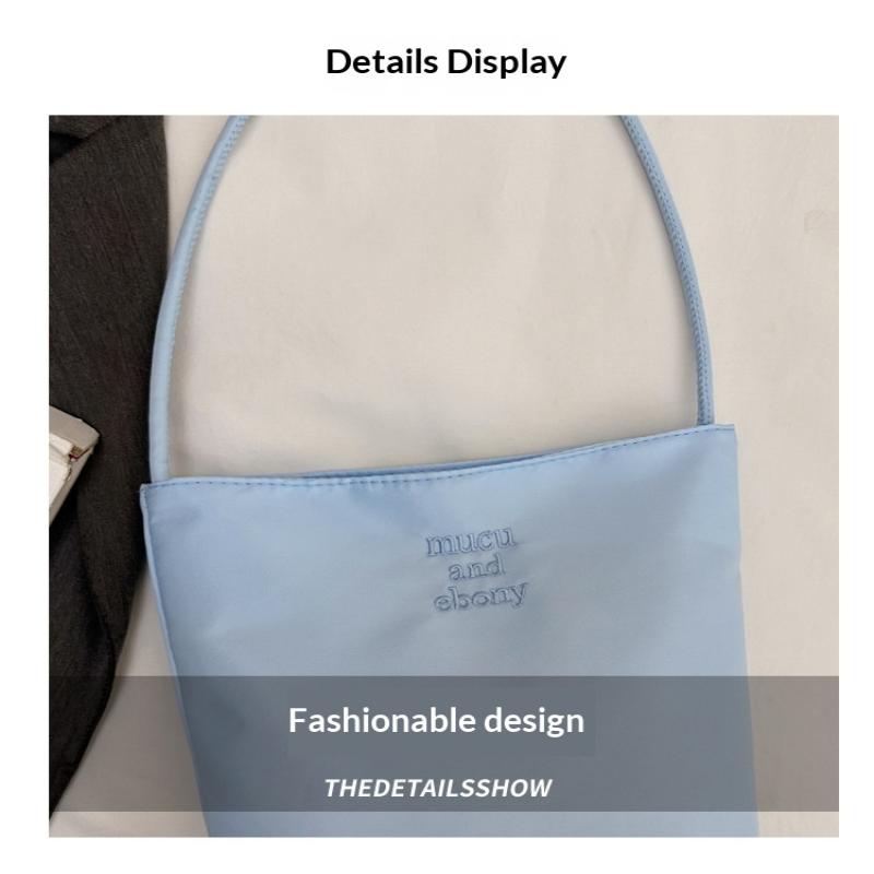 Damen Handtasche mit hoher Kapazität Unterarmhandtasche Schultertasche Wasserdicht Bestickte Buchstaben Unterarmtasche Tragetaschen