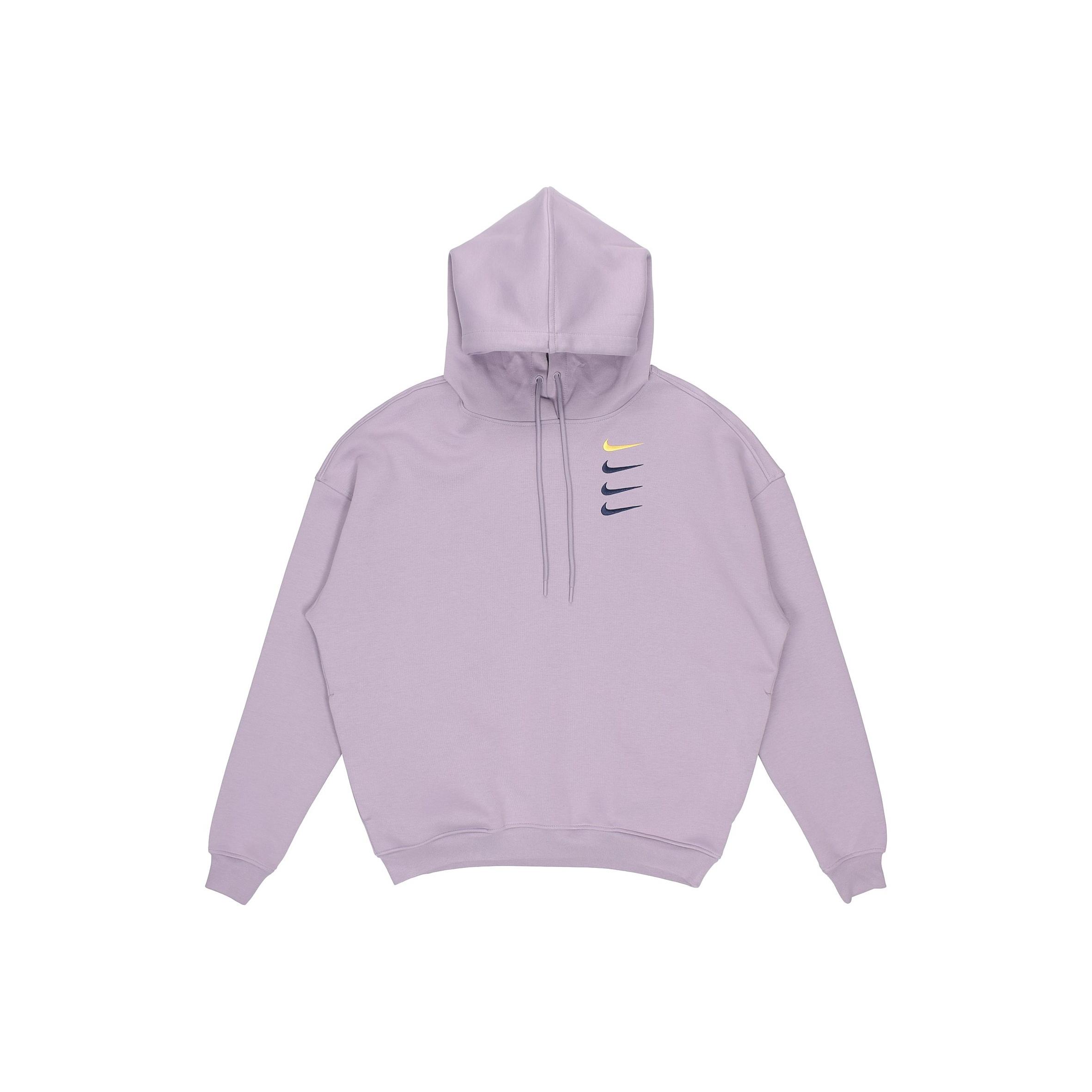 

Nike Цветной вышитый многоцветный трикотажный пуловер с капюшоном женские толстовки фиолетовые DO9248-555 XXL