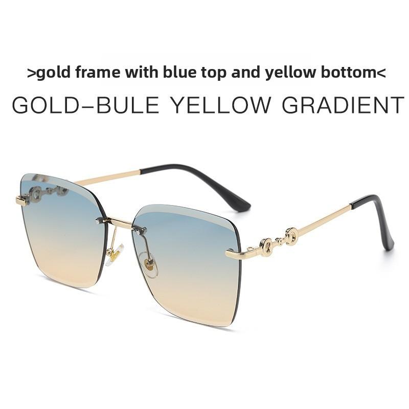Fashion Square Sun Glasses With Uv400 Protection For Summer Travel And Outdoor Activities