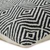 Ethnisches Kissen Ikat-Muster natur schwarz 60x40