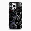 Cute Black Cat Phone Case For iPhone 17 Air 16 15 14 13 12 11 Pro Max Plus Mini SE 2020 2022 Soft Silicone Cover