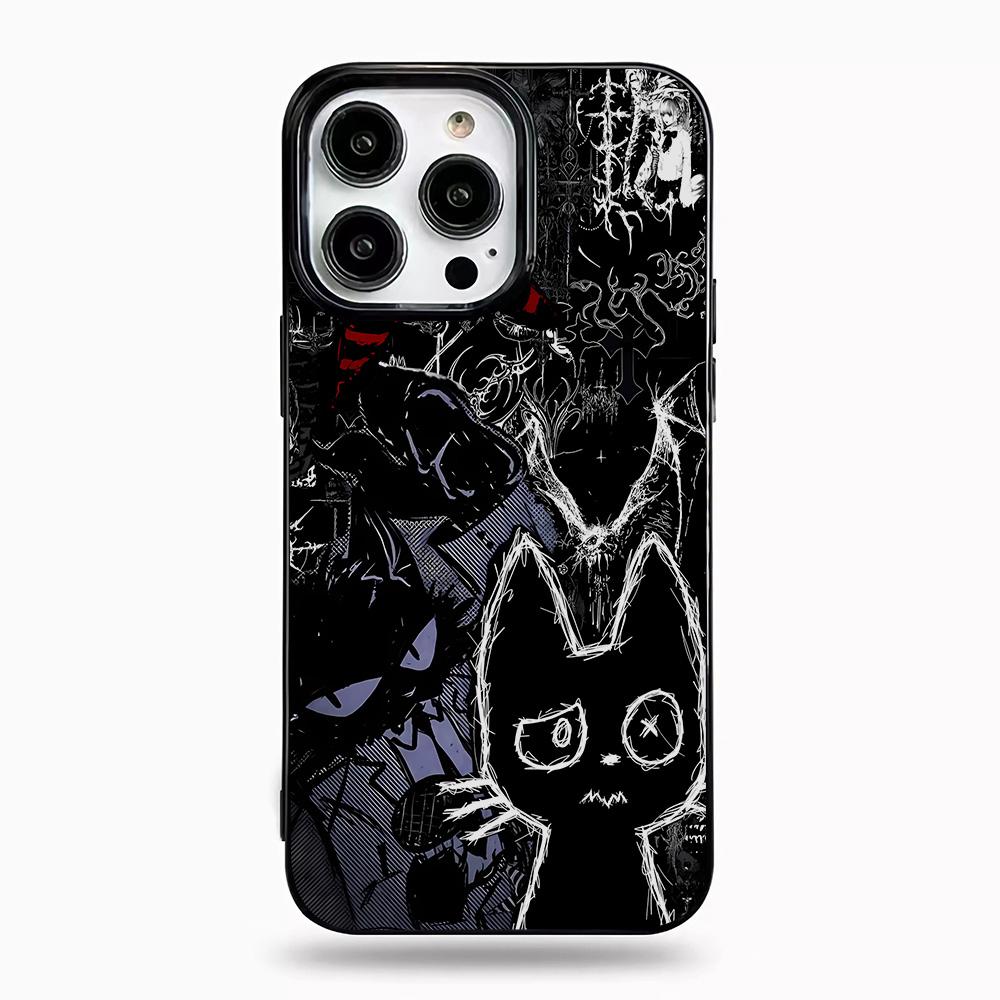 

Cute Black Cat Phone Case For iPhone 17 Air 16 15 14 13 12 11 Pro Max Plus Mini SE 2020 2022 Soft Silicone Cover iPhone 13