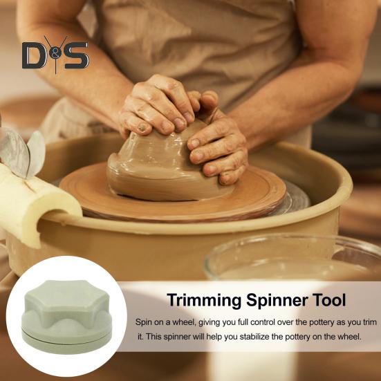 1 Stück/2 Stück Töpfer-Trimmwerkzeuge, Keramik-Ton-Trimmspinner, wiederverwendbares Drehscheibenrad für Töpfer und Tonkünstler