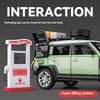 1:24 Land Rover Defender SUV Off Road Vehicle Alloy Diecast Sound & Light Car Model Collection Ornaments Toys With Children Gift