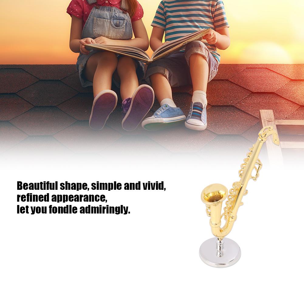 1:12     Alloy Saxophone Musical Instrument Decoration Accessories Children Toy