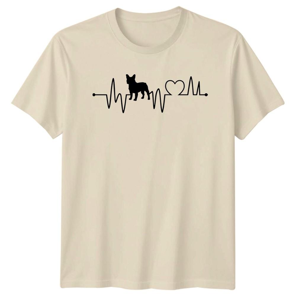 French Bulldog Heartbeat TShirt Dog Lover Gift For Him And Her