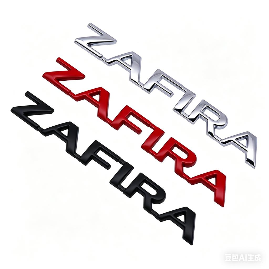 Metal ZAFIRA Letter Logo Emblem Badge Tailgate Sticker For Opel Car Styling Rear Trunk Exterior Styling Decoration Accessories