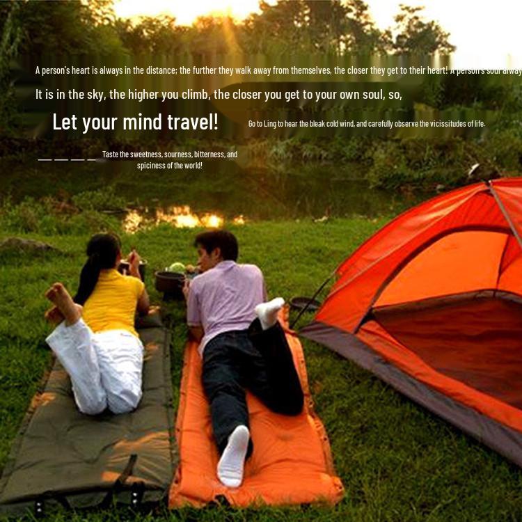 Automatic Inflatable Camping Mat - Moisture-Proof Travel Mattress