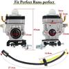 63022 Carburetor For Harbor Freight 52Cc 2HP Predator Earth Auger 63022 With Primer Bulbs Spark Plug Gasket Fuel Line Carb Kit, Replace 63022 56257
