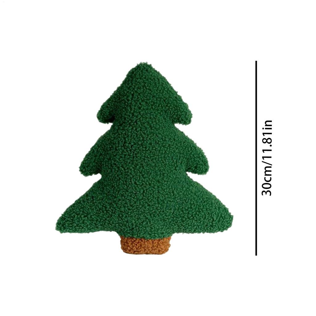 Christmas Couch Pillows Tree Plush Pillows Decorative Cushion Back Cushion Christmas Decorations for Holiday Living Room Sofa