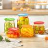 8Pcs 3 Inch Silicone Jar Lid Leak Proof Food Sealing Preservative Lid Reusable Heat and Cold Resistant Sealing Lid Kitchenware