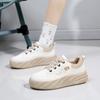 Low-Top Breathable White Shoes for Women  Spring New Internet Celebrity Big Head Bread Shoes Thick-Soled Casual Sneakers A683