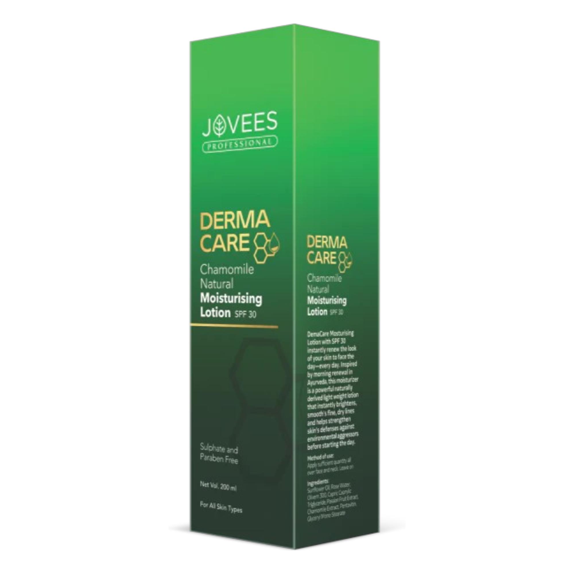 

Jovees Увлажняющий лосьон с ромашкой SPF 30 200 мл | Легкий увлажняющий лосьон для тела и лица для всех типов кожи | Ежедневный УФ-защитный крем