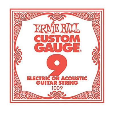 BALL Electric Guitar Single 1009 Set of 6 ERNIE Strings, Strings, .009,