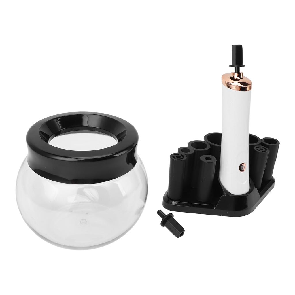 Oczyszczarka i suszarka do pędzli do makijażu 8 rozmiarów silikonowe kołnierze głębokie czyszczenie automatyczna oczyszczarka do pędzli do makijażu dla