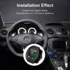 DC 12V 24V Waterproof Car Voltmeter LED Digital Display Panel Round Voltage Gauge for Car Motorcycle Truck Boat ATV UTV
