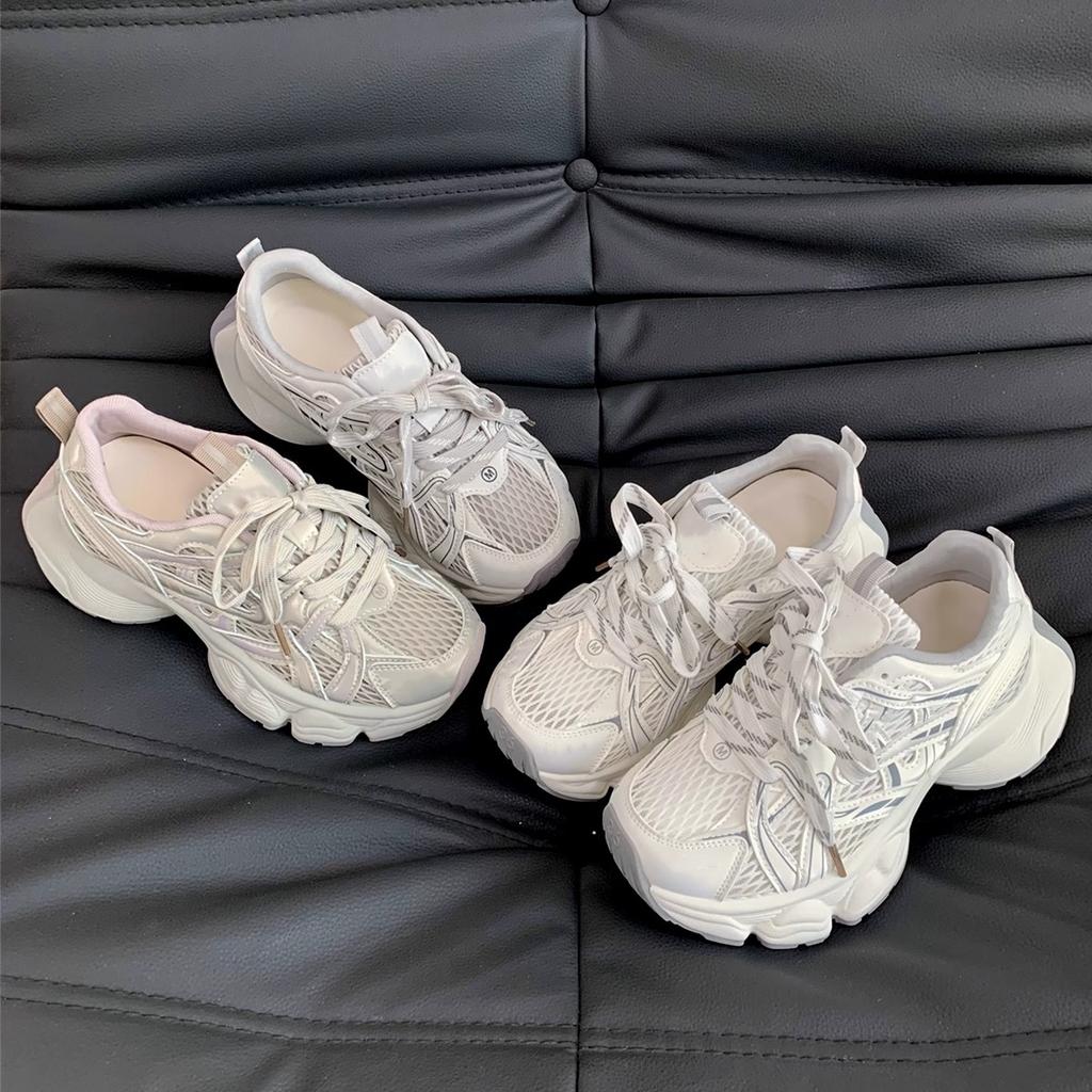 Fashion 2025 New Women's Sports Shoes, Casual Trainers Ladies Chunky Sneakers  Platform Flat Shoes Women Breathable Mesh Shoes 3267