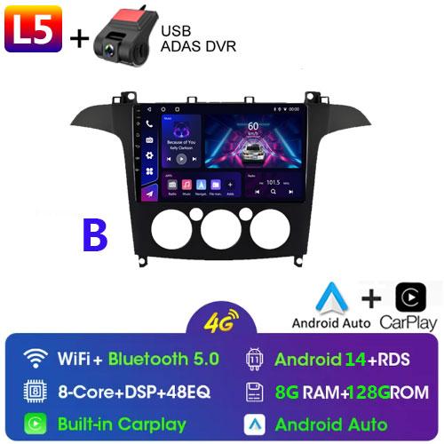 Android14 Car Radio for Ford S Max 2006 2007 2008 - 2010 2011 2015 Car Multimedia Video Player Radio GPS Stereo Auto 2din 7862