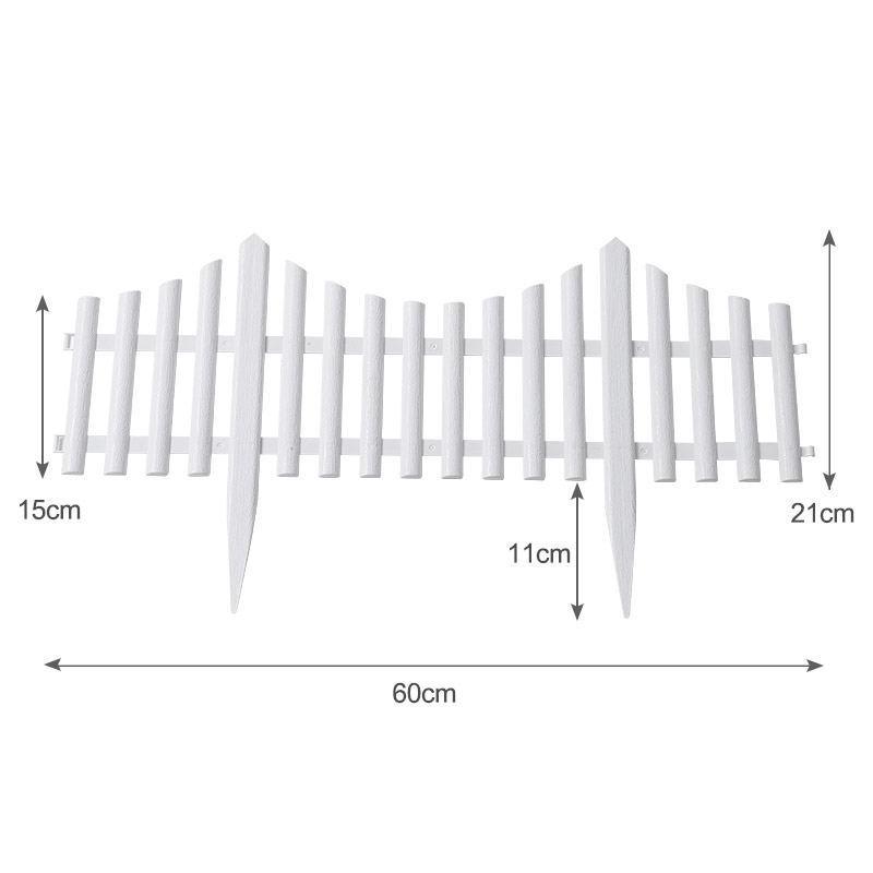 Gard de grădină împletit din plastic verde