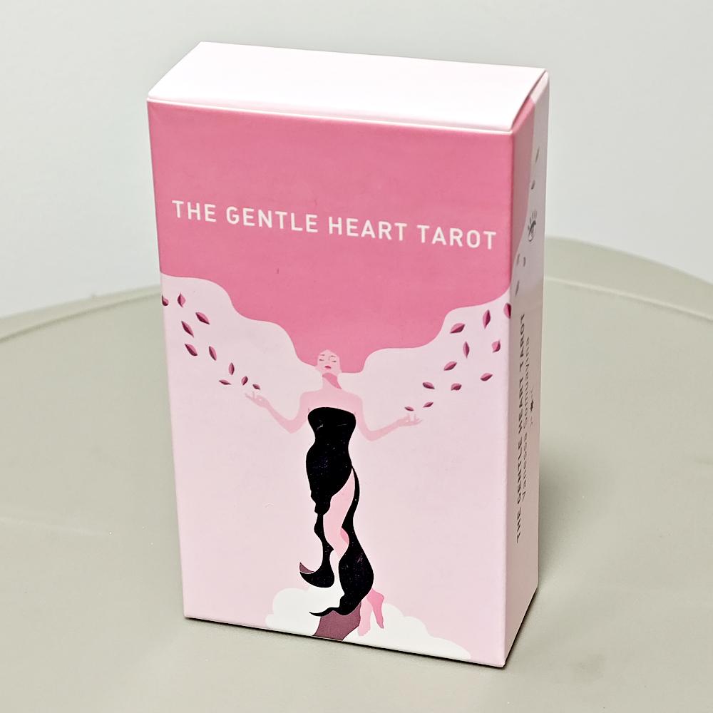 Gentle Heart Tarot 78 Stück rosa Karten bringen die Wahrheiten an die Oberfläche, die Ihnen unbewusst bereits bewusst sind, 10,3 x 6 cm