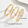 Elegant French Chic Heart Zircon Titanium Steel Bracelet
