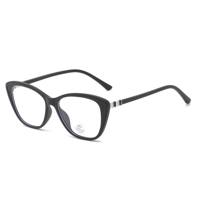 New Blue Light Blocking Cat Eye Prescription Eyeglasses With Cylinder TR90 Trend Myopia Eyeglasses Woman 0 -0.5 -0.75 To -6.0