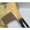 Used Fan-shaped hair ornament, flower pattern maki-e, made by Niiyama, name engraved