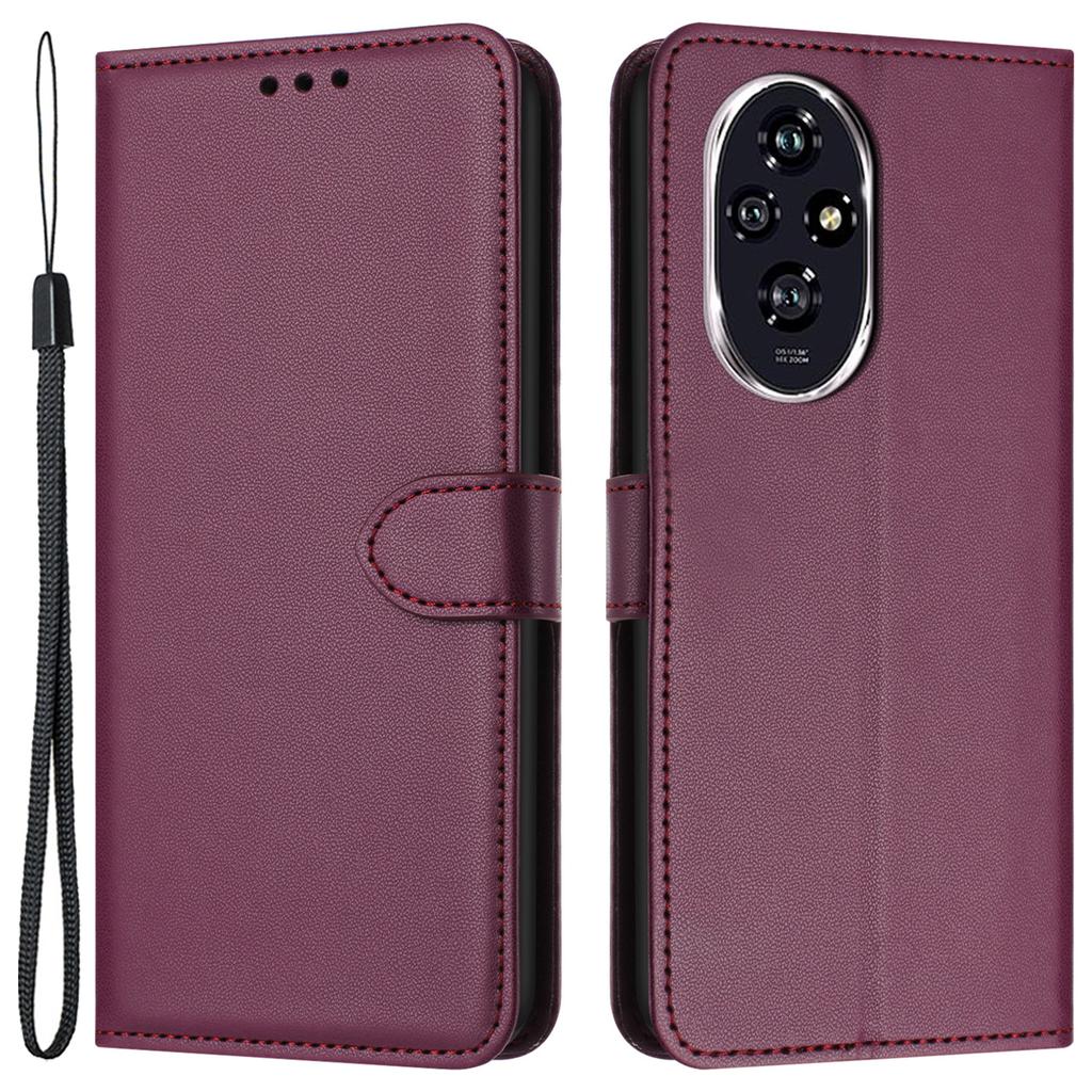 Dla Honor 200 5G Etui z podstawką Skórzany portfel Pokrowiec na telefon