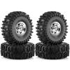 4pcs OD 63mm 1.0" Metal Beadlock Wheel Tire Set For 1/18 RC Crawler Car TRX4M SCX24 Upgrade Parts Accessories