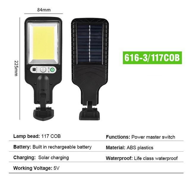 2025 Solar Lamps Outdoor Garden Light Waterproof Human Body Sensor Light Wall Lamp Led Remote Control Home Solar Street Lights