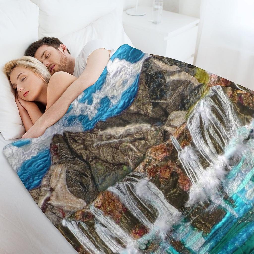 Magische Fairy Pools Überwurfdecke Schlafsack für Winter Strand Einzeldecken