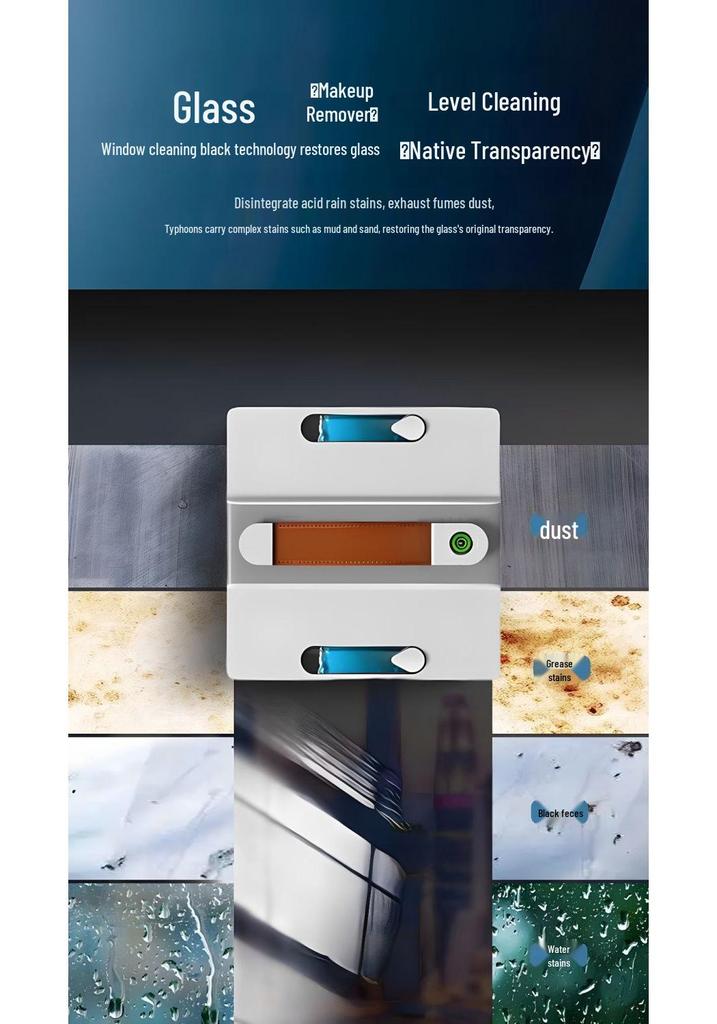 2025 Electric Glass Window Cleaning Robot with 4 Water Sprays - Automatic High-rise Household Tool