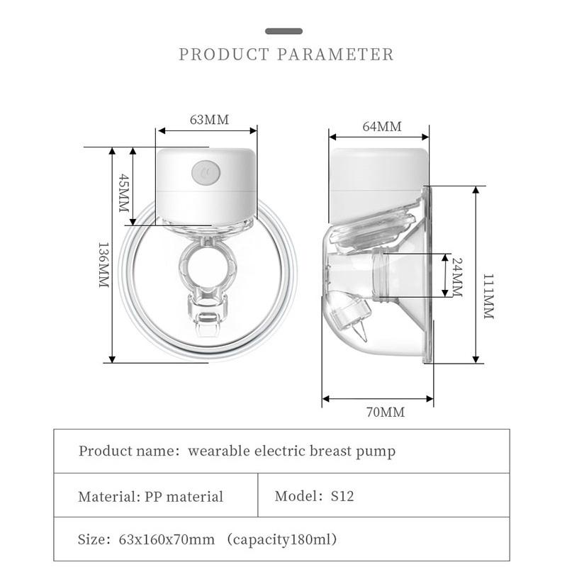 Automatic Breast Milk Pump Wearable Breast Pump Maxi Flex Double Electric Breast Pump Hands-free For Baby Feeding BPA Free
