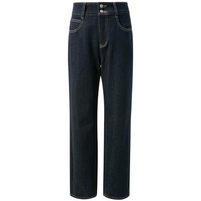 Sancai Plus Size Lyocell Blend Straight-Leg Jeans