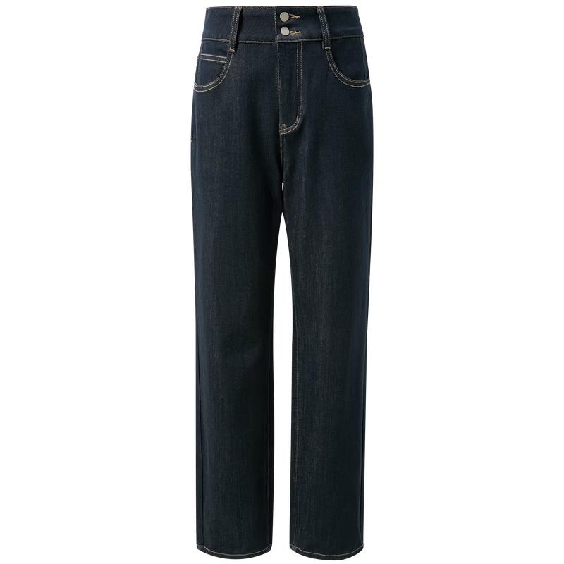 Sancai Plus Size Lyocell Blend Straight-Leg Jeans L 165/76B