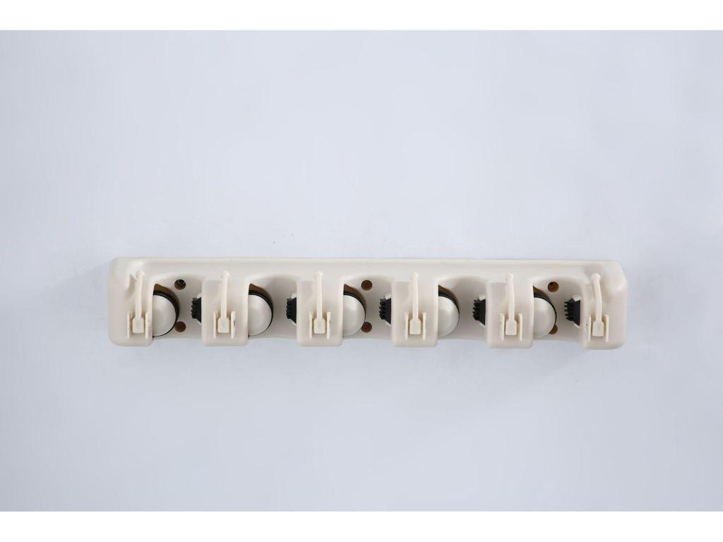 Multifunctional Mop and Broom Holder Rack with Hooks