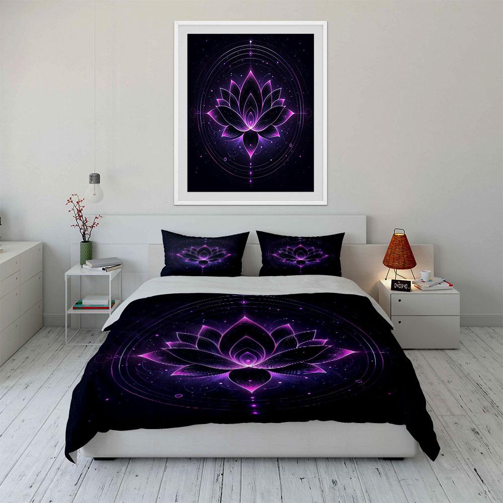 Mandala Yoga Room Decoration Set Soft Comfortable Duvet Cover Bedding Set Included 1*Duvet Cover & 2*Pillowcases, Gift