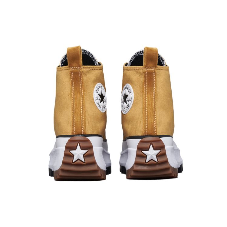 Converse Run Star Hike Casual Versatile High-Top Canvas Shoes Unisex Sneakers Ginger-Yellow 172505C