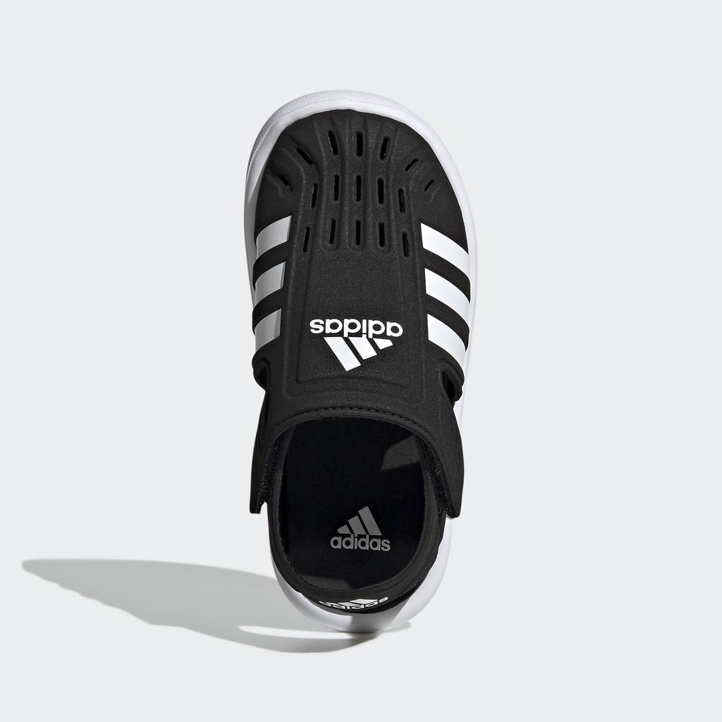Adidas LWS08 Junior Letní vodní sandály pro chlapce a velikosti Velikost Dívky s uzavřenou špičkou, 17-22cm, Černá/Bílá, 22.0cm