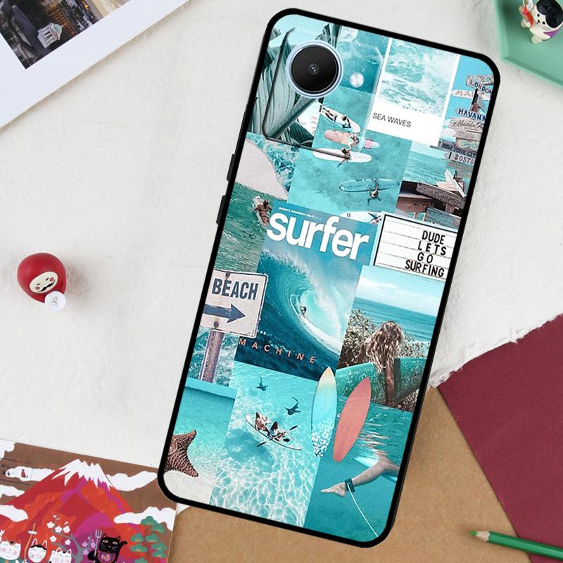 Summer Beach Collage For Realme 14 Pro Plus 13 10 11 12 GT 6 5 6T GT7 Pro C61 C55 C53 C51 C21Y C25S C67 C75 Case