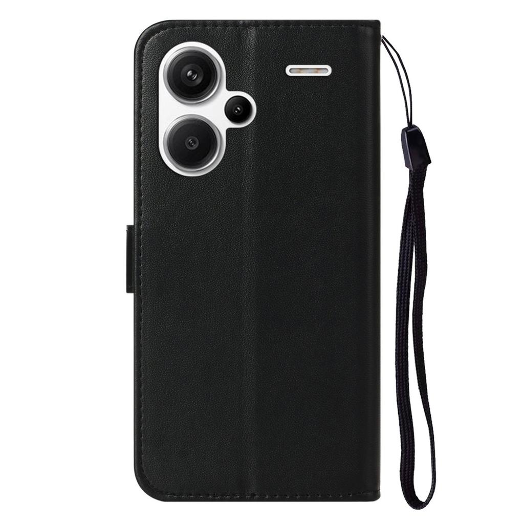 For Xiaomi Redmi Note 13 Pro+ 5G Case PU Leather Magnetic Clasp Flip Phone Cover