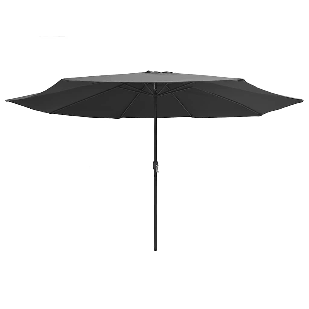 vidaXL Parasol with Metal Pole 390 Cm Anthracite