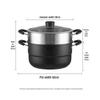 Joyoung Hey Series 28cm Double-Layer Stainless Steel Steamer