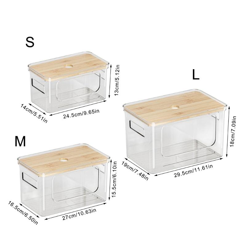 Modern Clear Plastic Storage Box For Household Waste Bags And Small Items